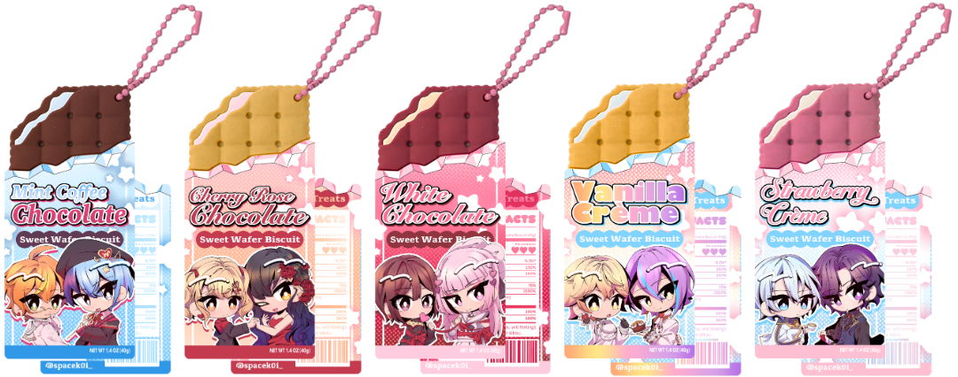 Project Sekai: Duo PVC Biscuit Charms